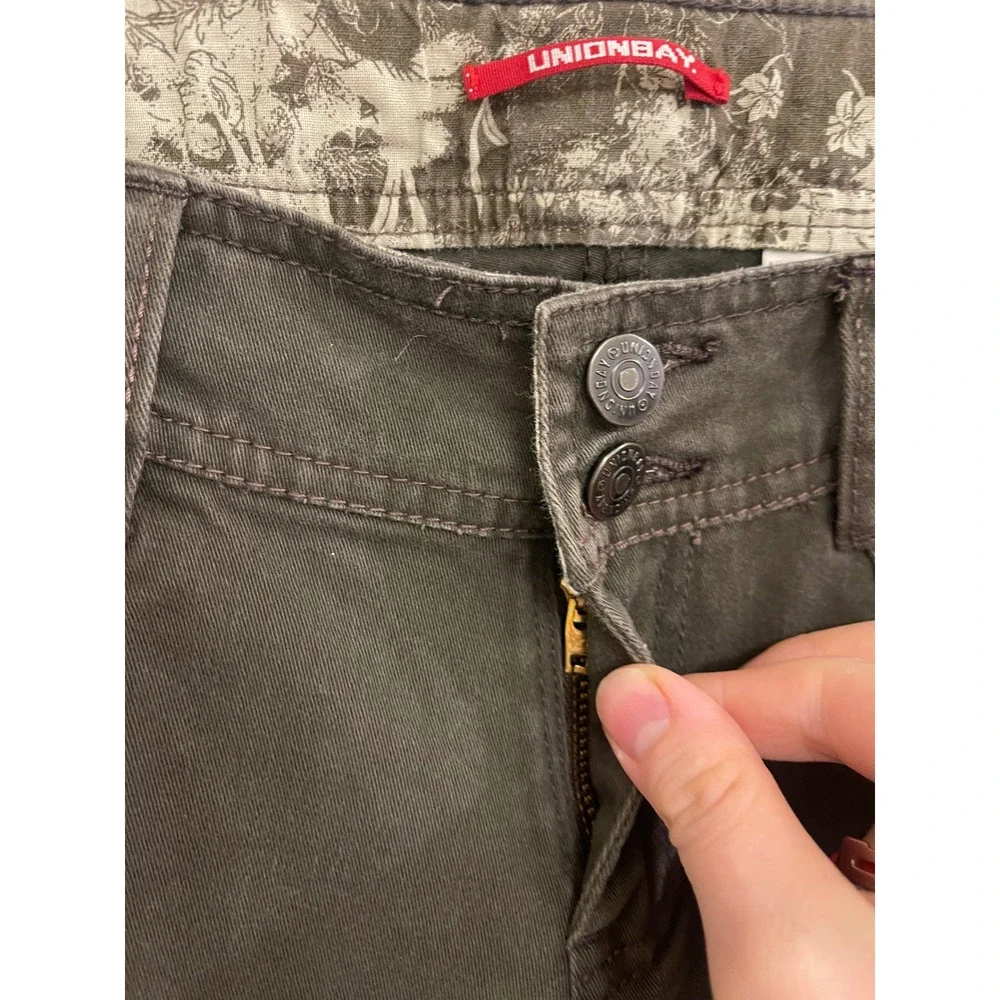 Vintage Y2K Union Bay‎ Brown Bootcut Pants Streetwear Grunge